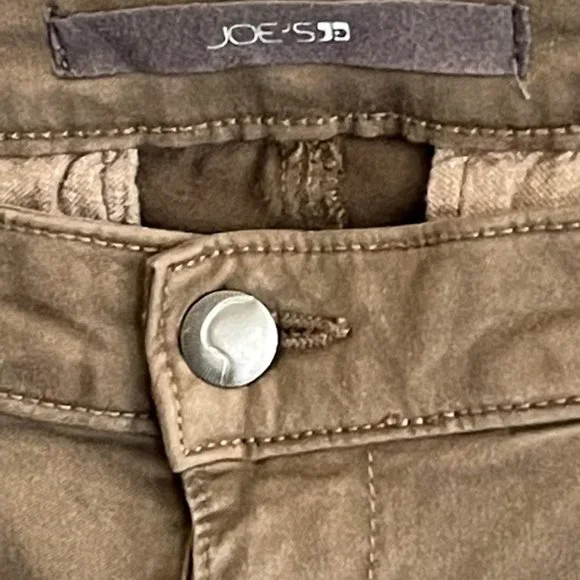 Women's Cargo Joe's Jeans- Olive Green - Picture 2 of 4